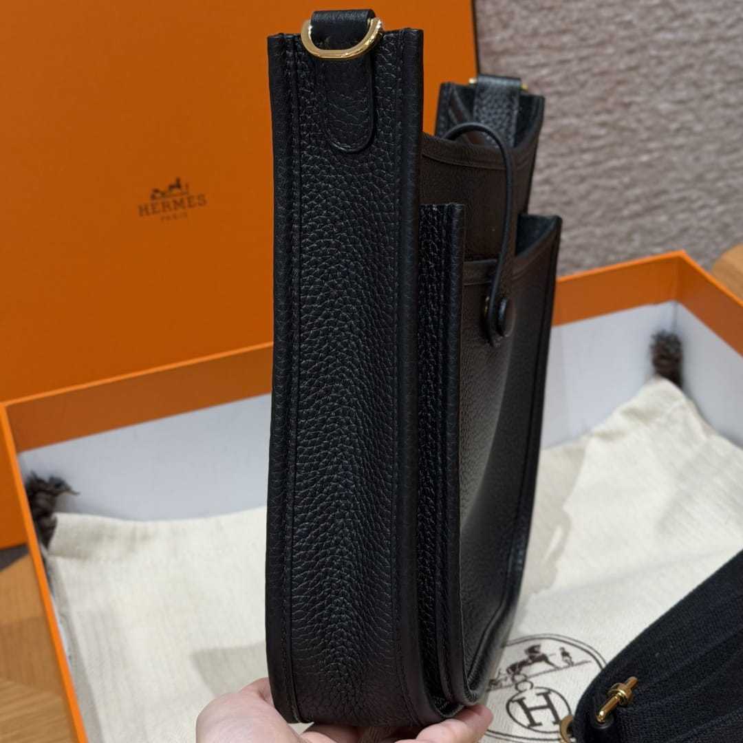 高仿Hermes*Evelyne23系列H087941CC89黑色金扣純手工