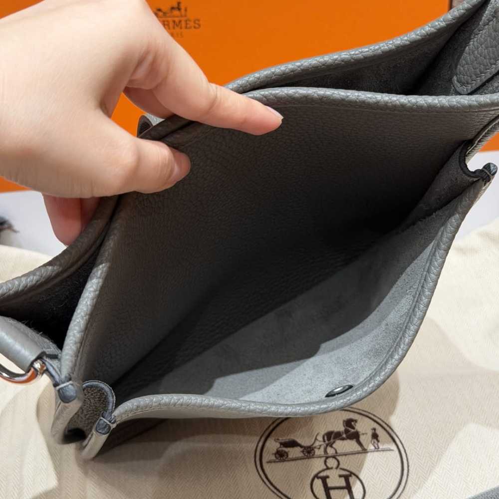高仿Hermes*Evelyne23系列H084546CKOL積雨雲灰銀扣純手工