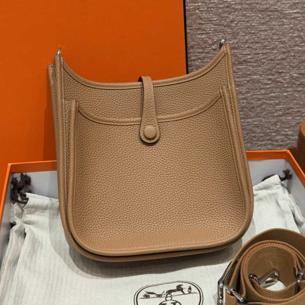 高仿Hermes*Evelyne23系列H087941CK1H餅乾色銀扣純手工