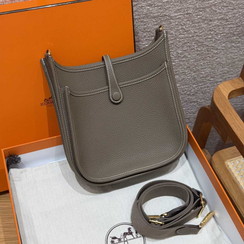 高仿Hermes*Evelyne23系列H087941CK18大象灰金扣純手工