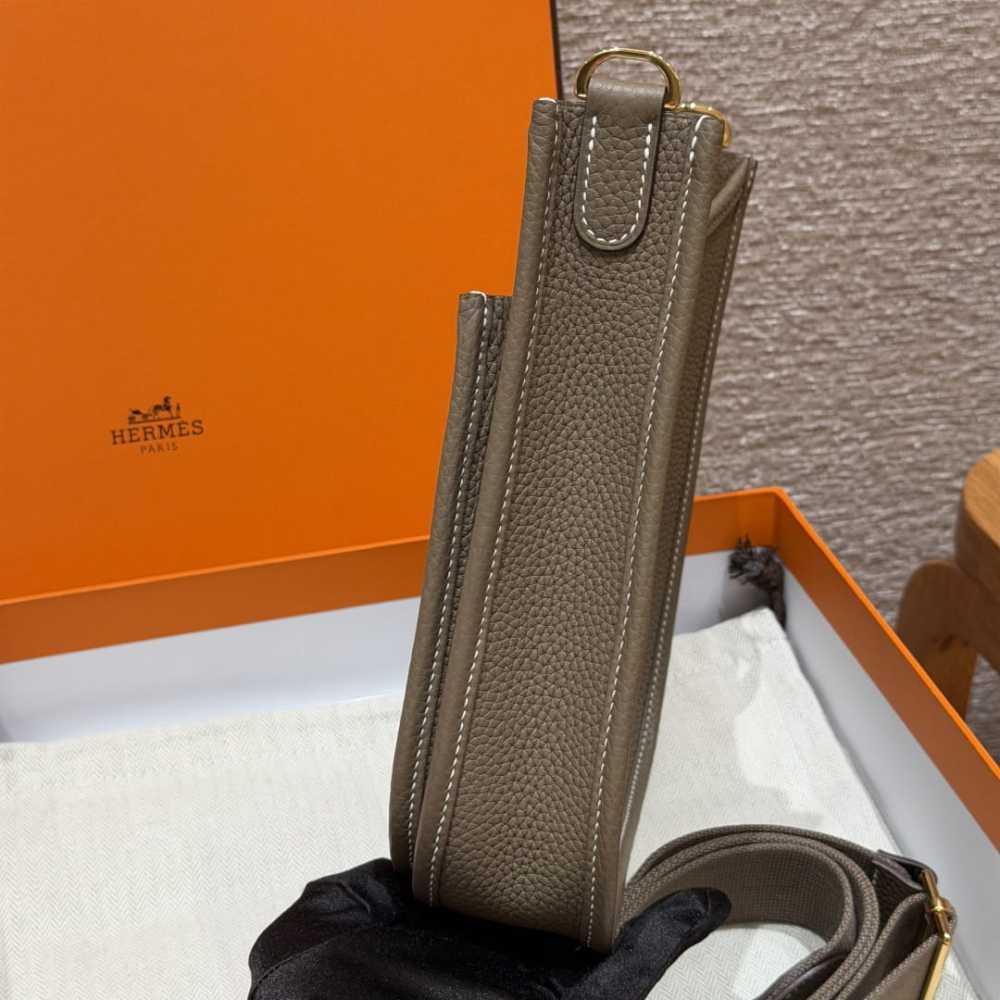 高仿Hermes*Evelyne23系列H087941CK18大象灰金扣純手工