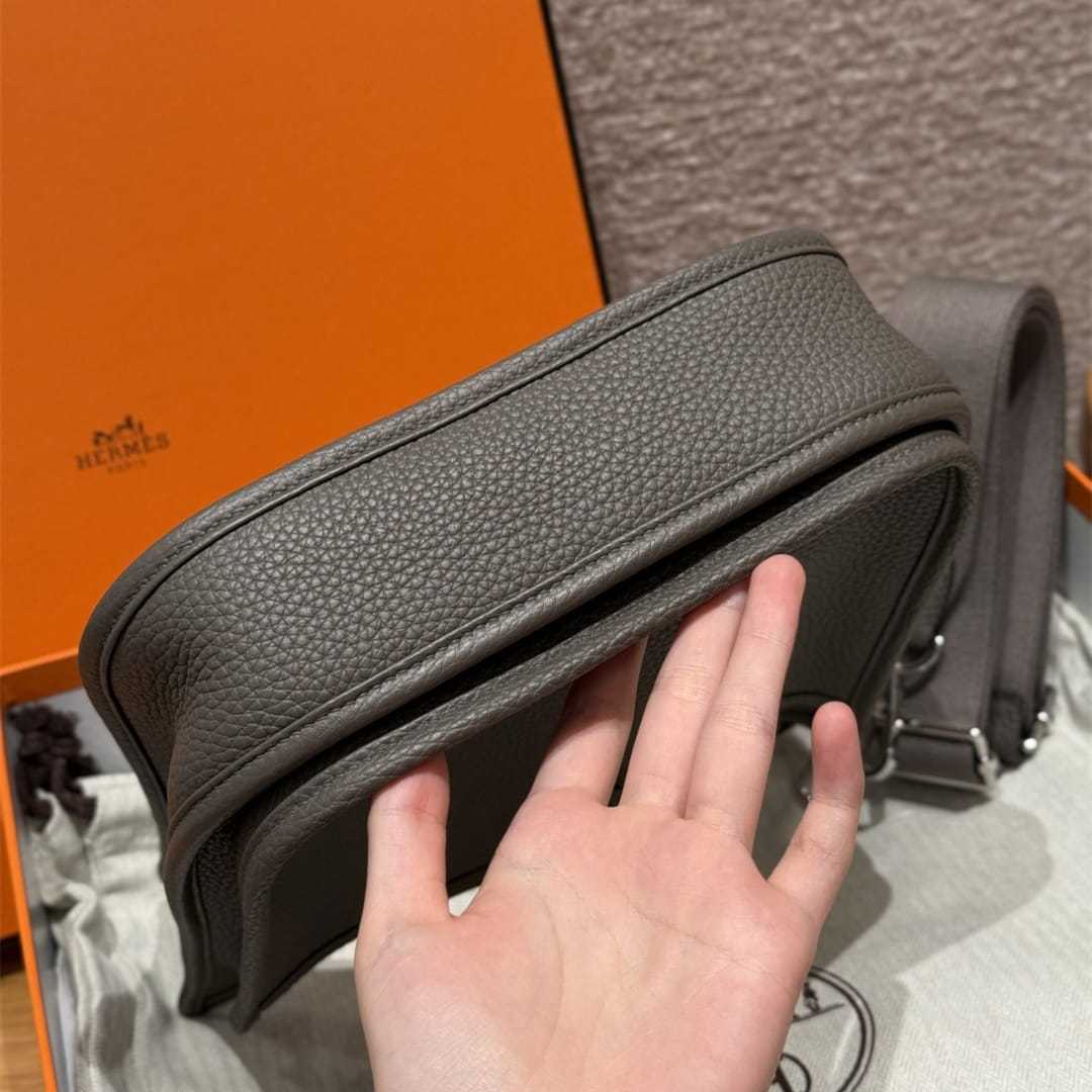 高仿Hermes*Evelyne23系列H087941CK8F錫器灰銀扣純手工