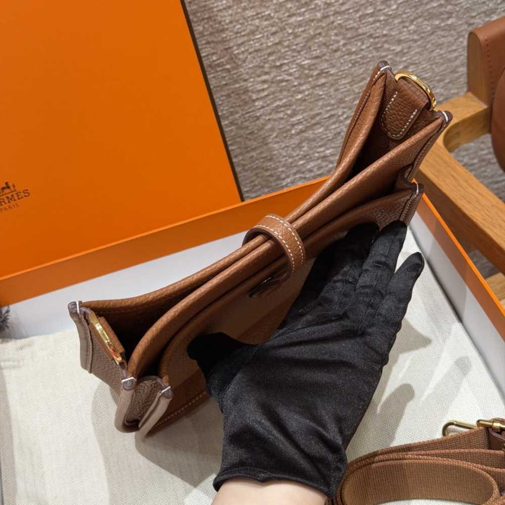 高仿Hermes*Evelyne23系列H087941CK37金棕色金扣純手工