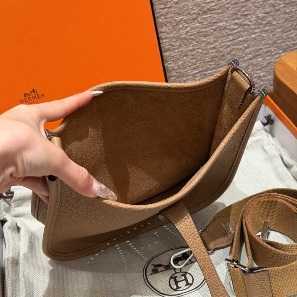 高仿Hermes*Evelyne23系列H087941CK1H餅乾色銀扣純手工