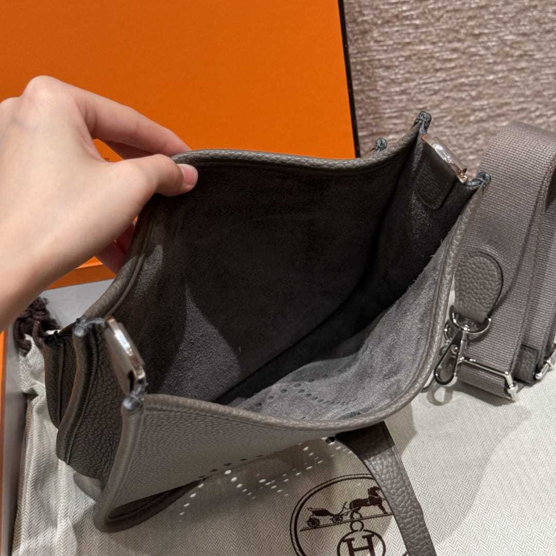 高仿Hermes*Evelyne23系列H087941CK8F錫器灰銀扣純手工