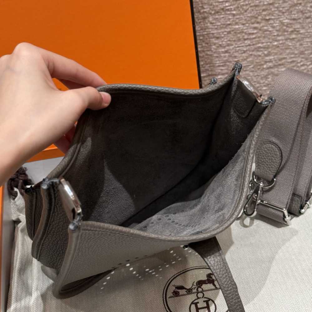 高仿Hermes*Evelyne23系列H087941CK8F錫器灰銀扣純手工