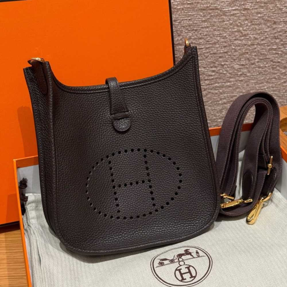 高仿Hermes*Evelyne23系列H087941CK46烏木色金扣純手工