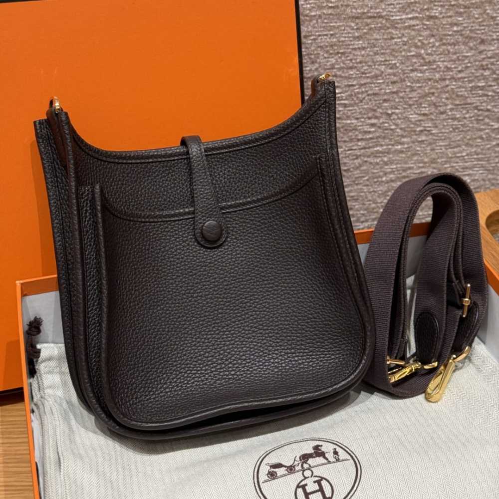 高仿Hermes*Evelyne23系列H087941CK46烏木色金扣純手工