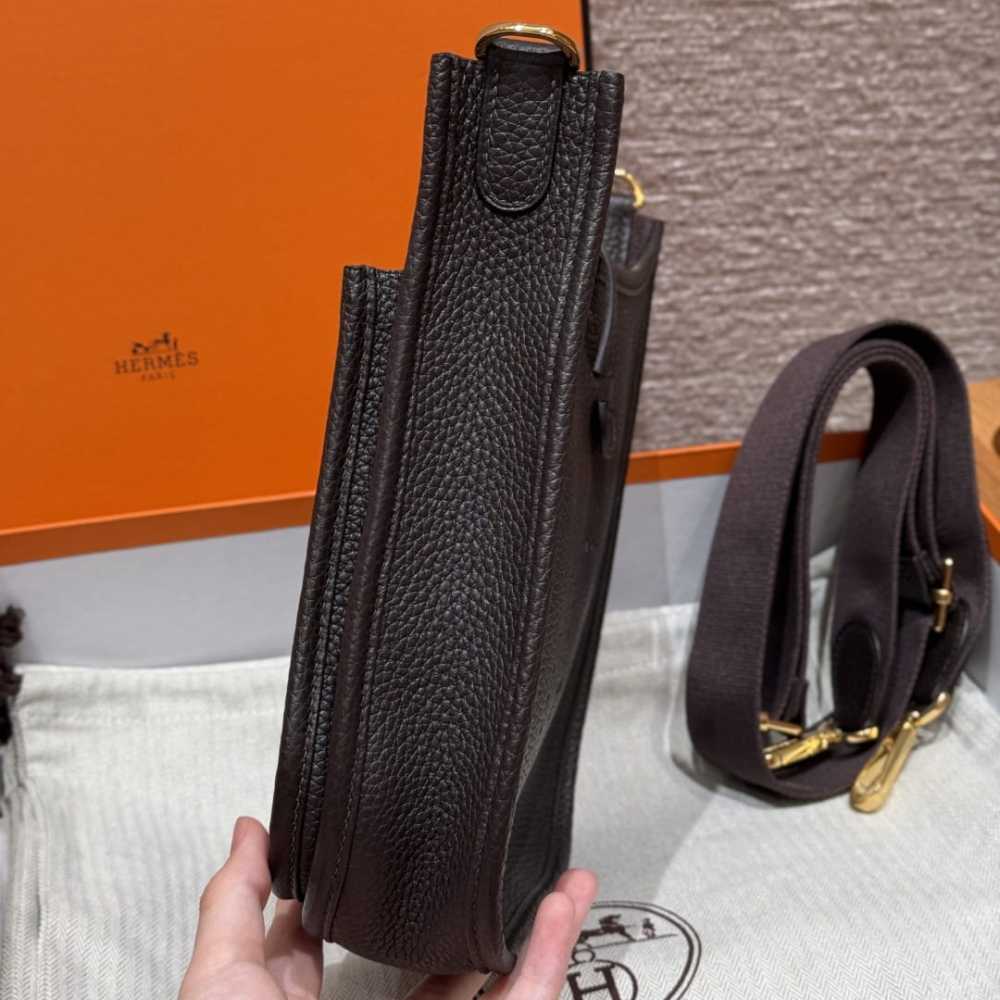 高仿Hermes*Evelyne23系列H087941CK46烏木色金扣純手工