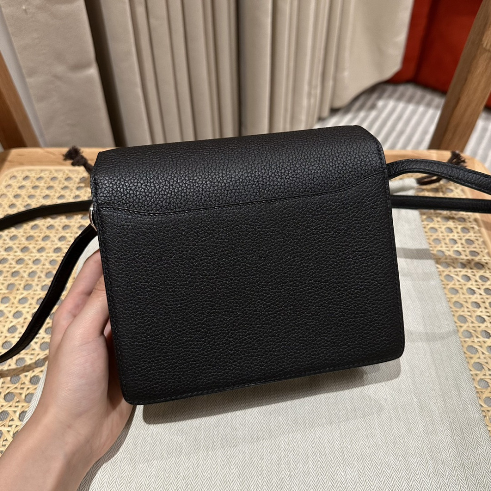 高仿Hermes*Roulis19系列H070509TC89黑色銀扣小牛皮純手工