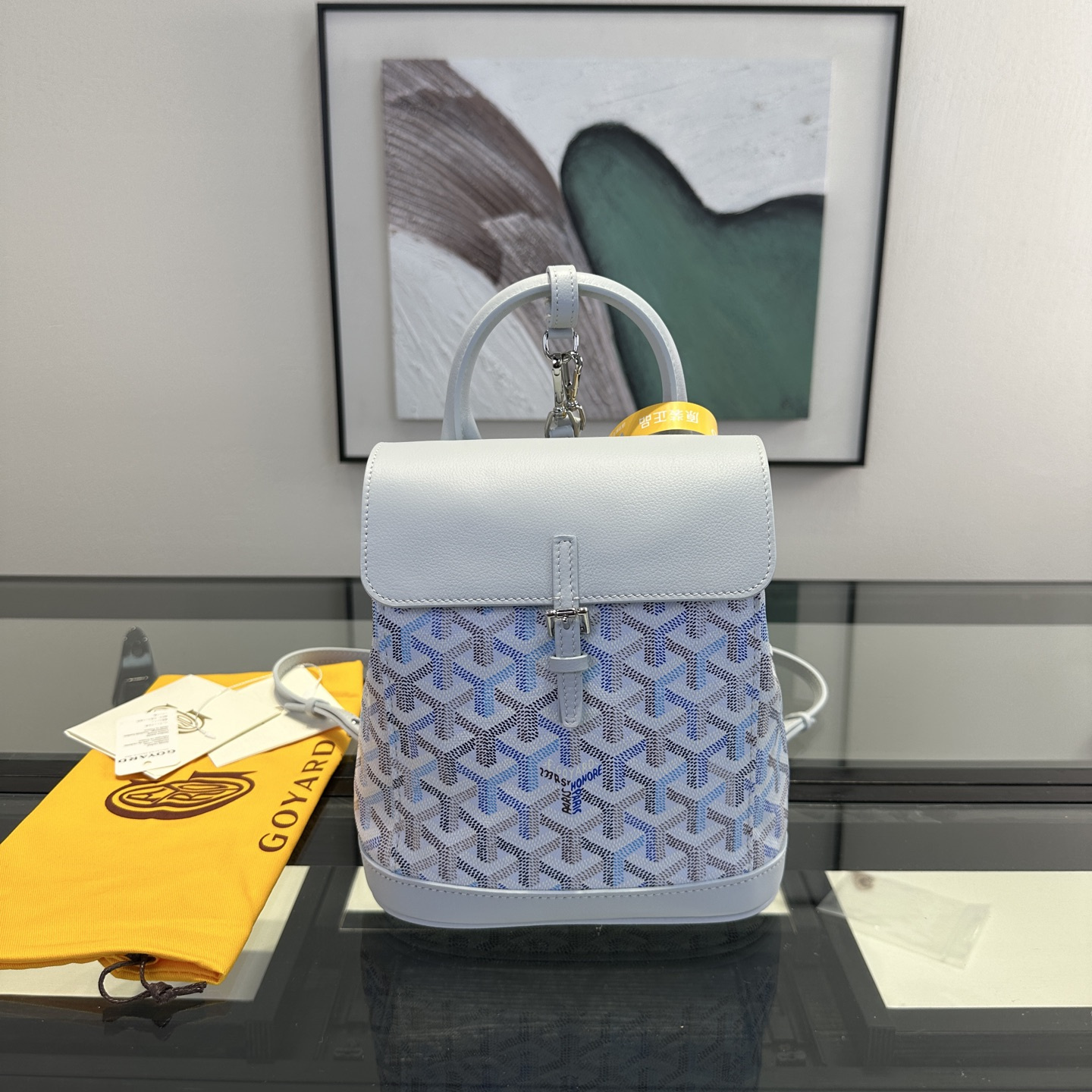高仿Goyard*Alpin系列ALPIN71CL23P雙肩包冰川極地藍純原版本