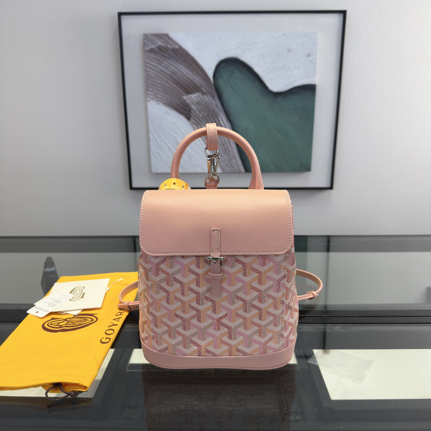 高仿Goyard*Alpin系列ALPIN74CL42P雙肩包櫻花粉純原版本