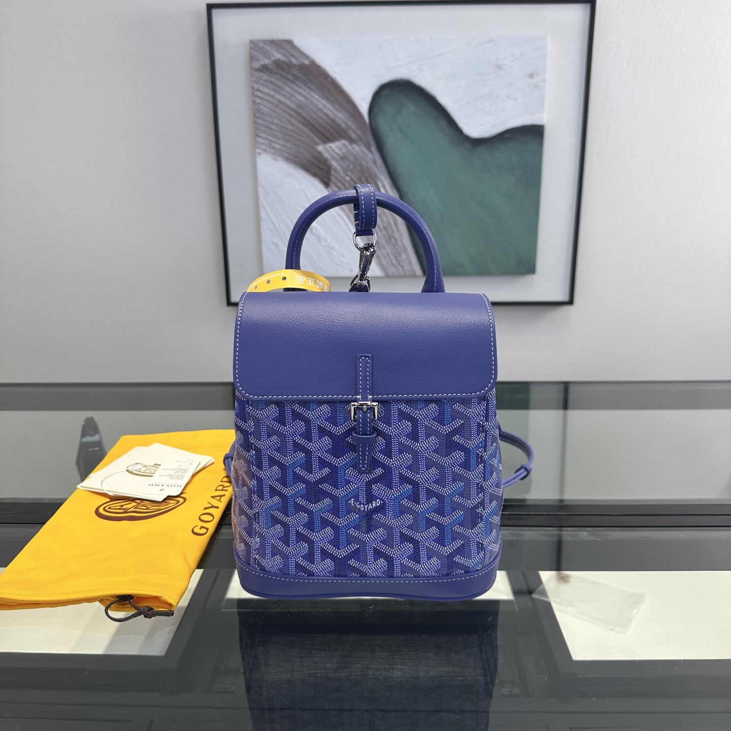 高仿Goyard*Alpin系列ALPIN73CL21P雙肩包藍莓紫純原版本