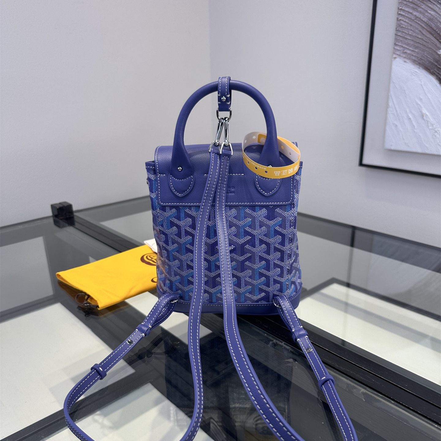 高仿Goyard*Alpin系列ALPIN73CL21P雙肩包藍莓紫純原版本