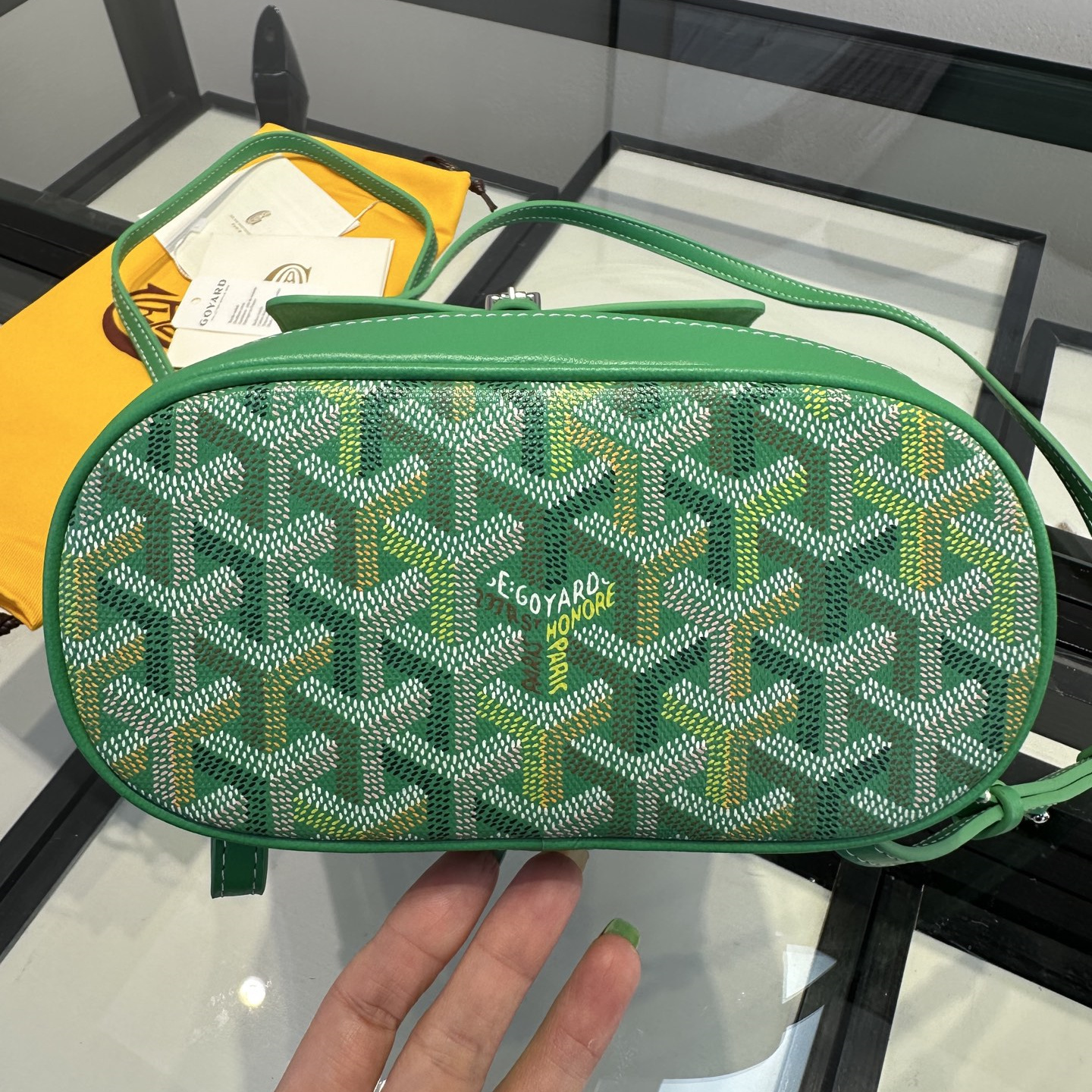高仿Goyard*Alpin系列ALPIN72CL69P雙肩包草地綠純原版本