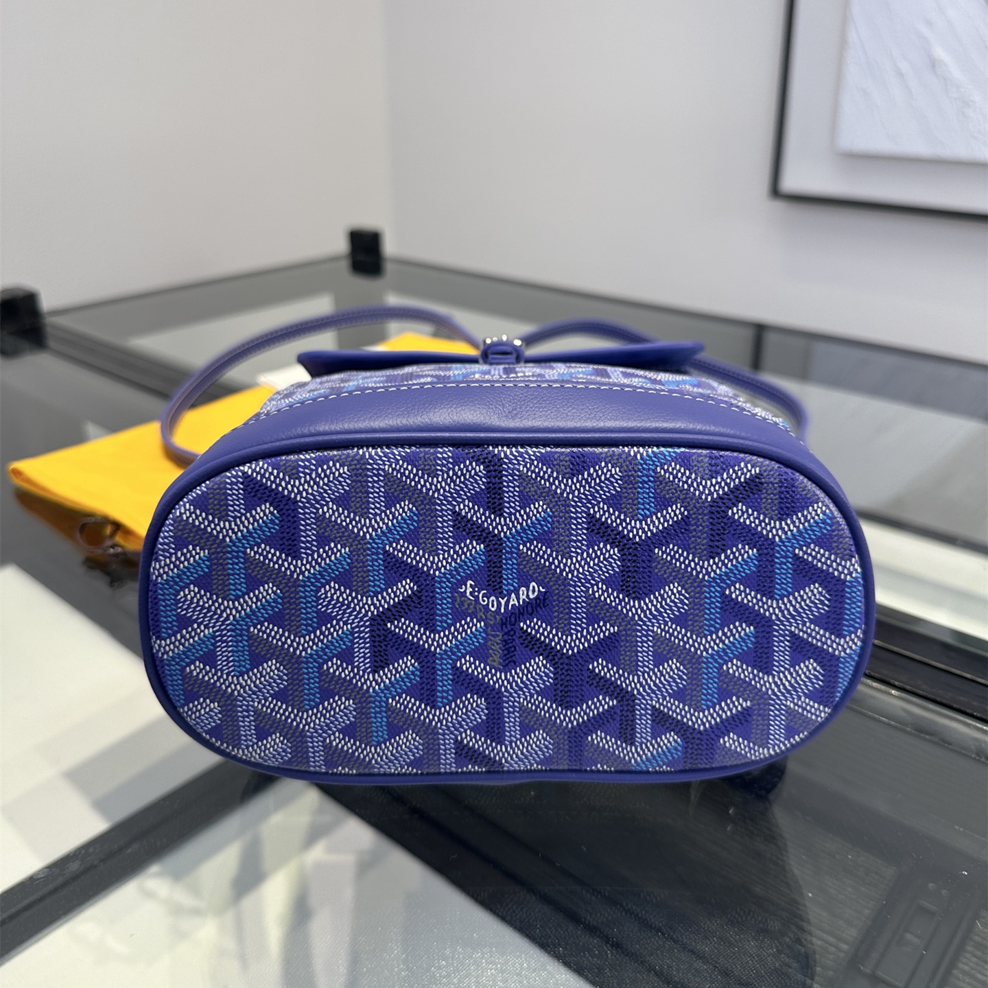 高仿Goyard*Alpin系列ALPIN73CL21P雙肩包藍莓紫純原版本