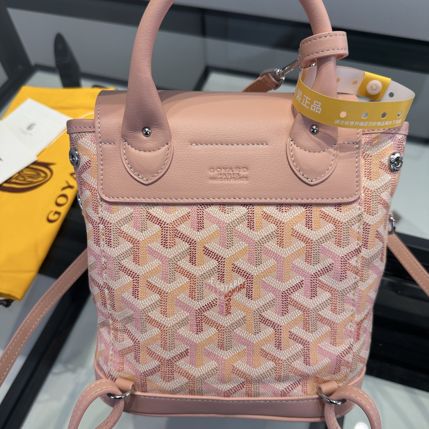 高仿Goyard*Alpin系列ALPIN74CL42P雙肩包櫻花粉純原版本