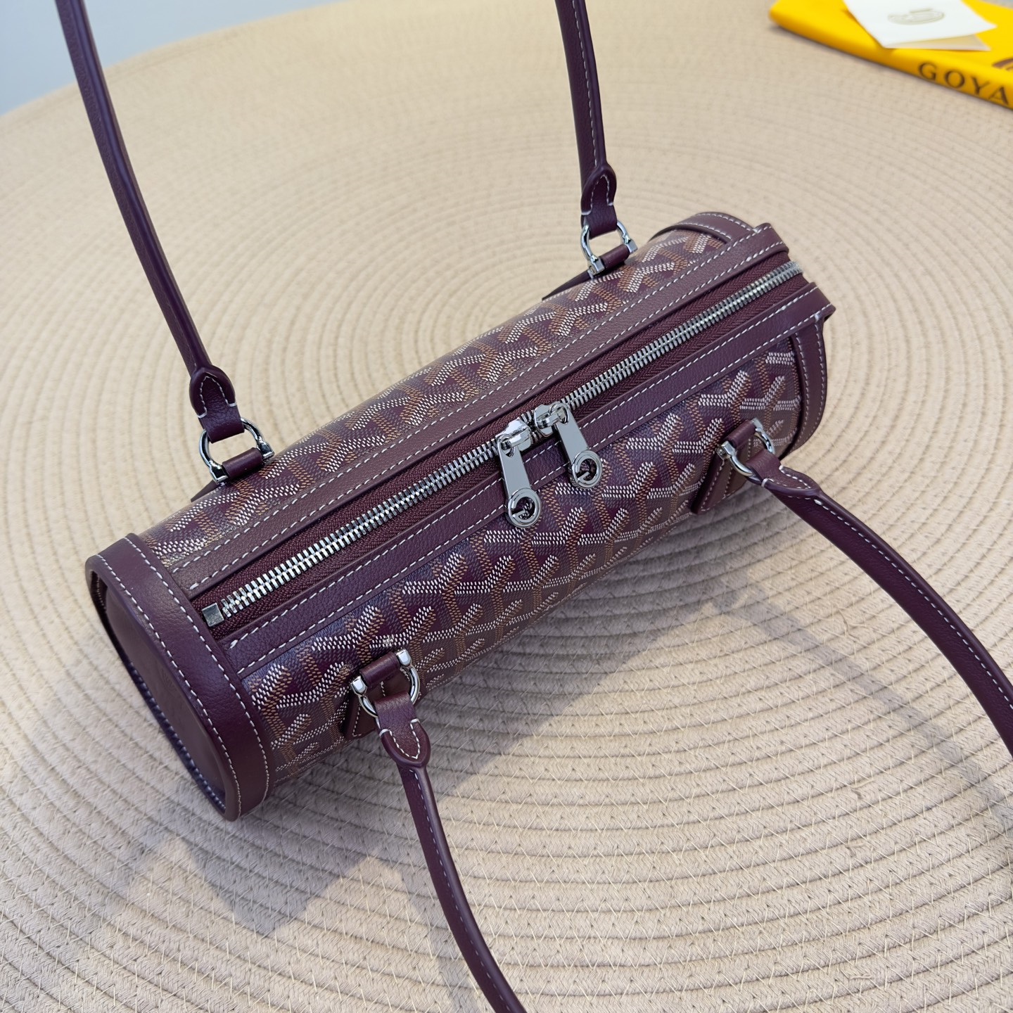 高仿Goyard*Bonbonniere系列BON33CL33P法棍包酒紅色純原版本