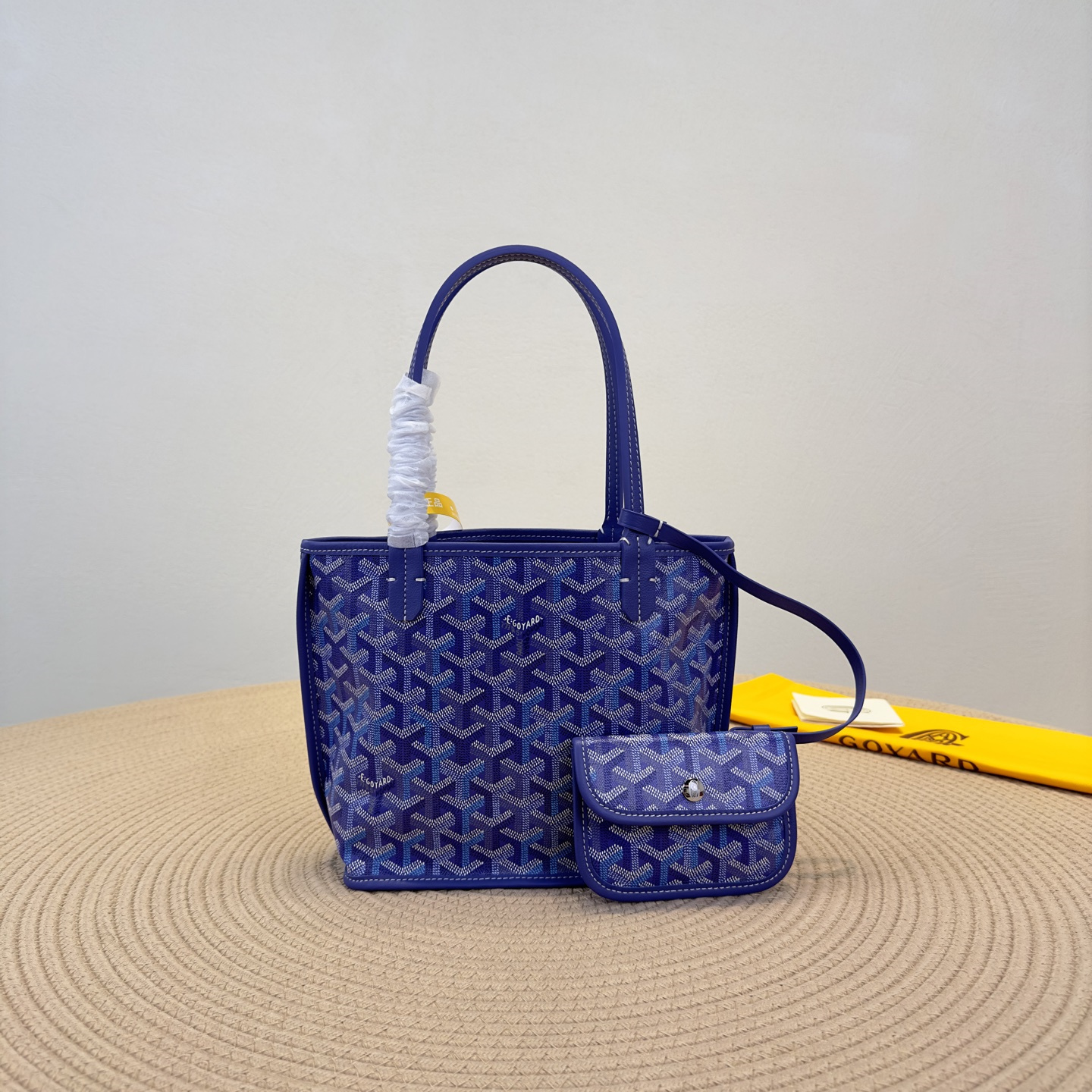 高仿Goyard*Anjou系列21TY73P雙面購物袋藍莓紫Mini純原版本