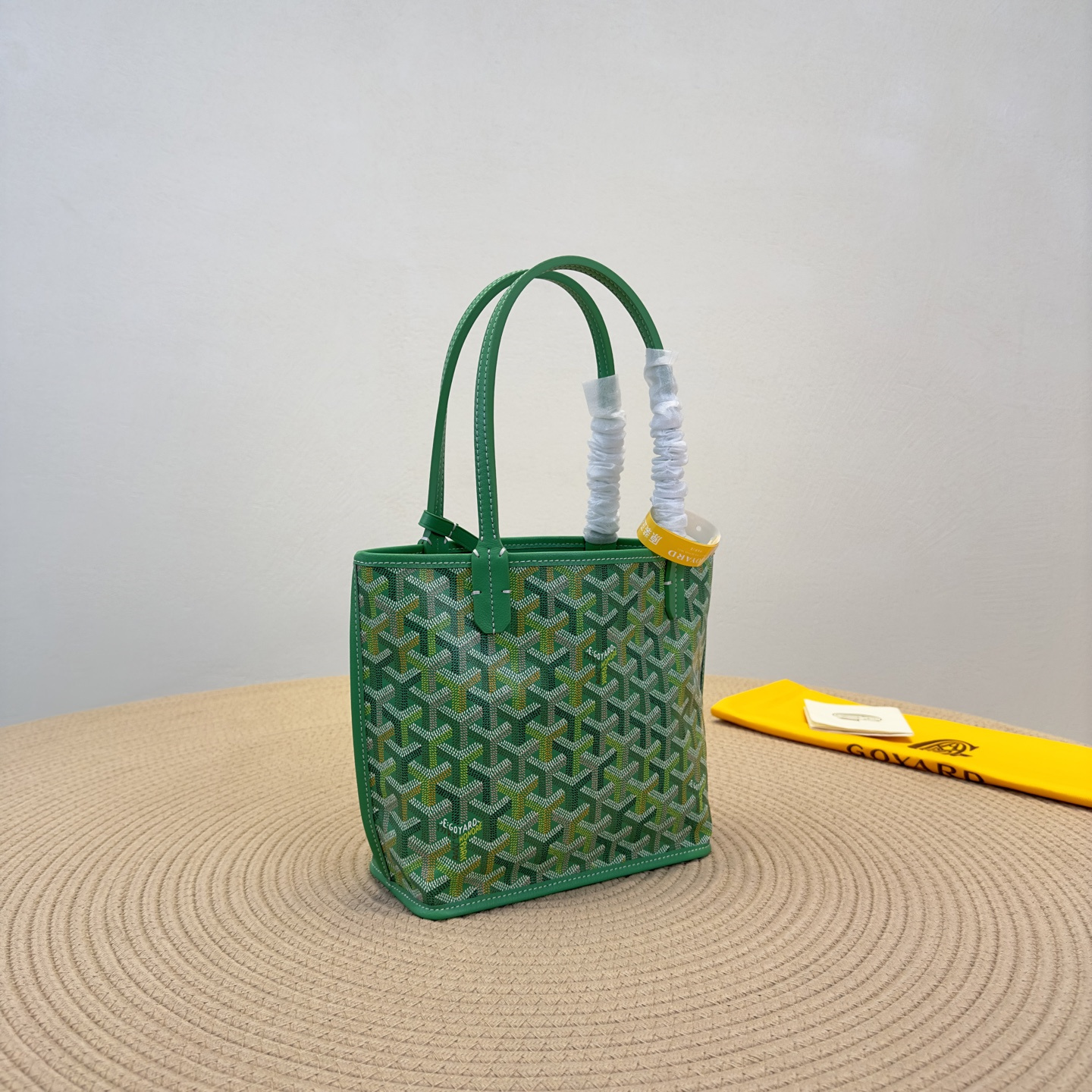 高仿Goyard*Anjou系列69TY72P雙面購物袋草地綠Mini純原版本