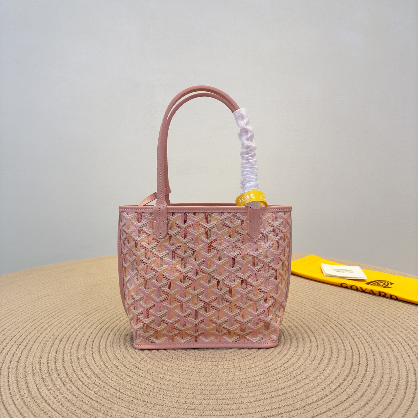 高仿Goyard*Anjou系列42TY74P雙面購物袋櫻花粉Mini純原版本