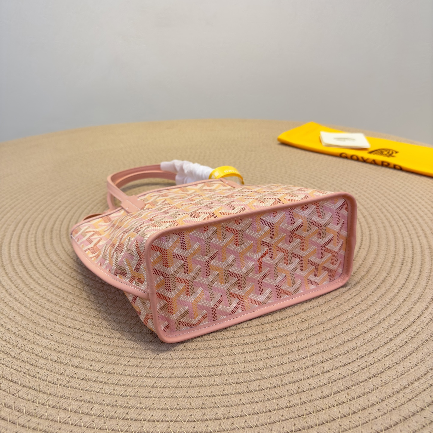 高仿Goyard*Anjou系列42TY74P雙面購物袋櫻花粉Mini純原版本