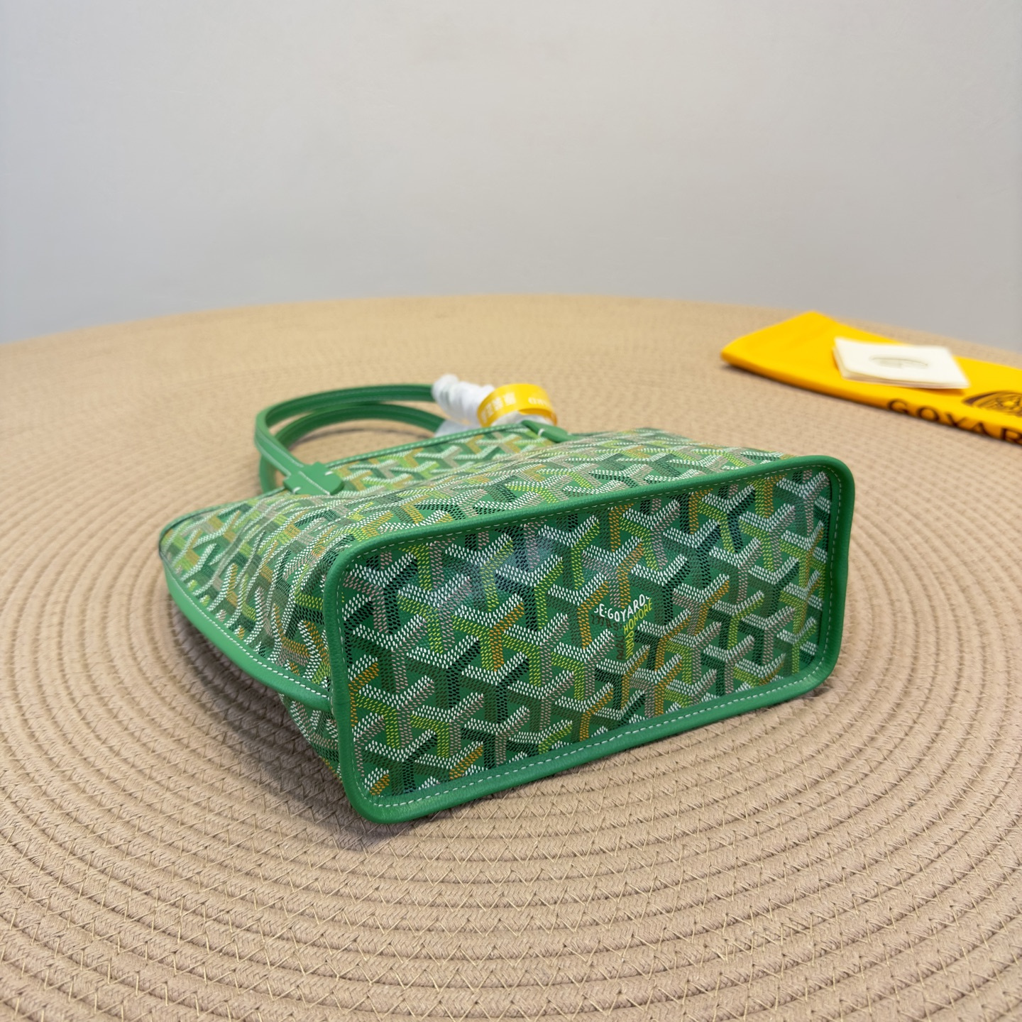 高仿Goyard*Anjou系列69TY72P雙面購物袋草地綠Mini純原版本