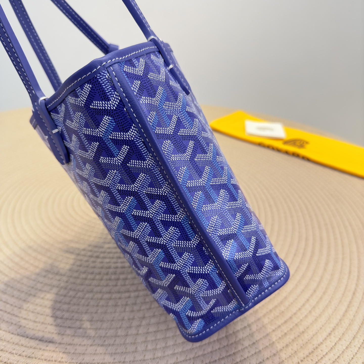 高仿Goyard*Anjou系列21TY73P雙面購物袋藍莓紫Mini純原版本