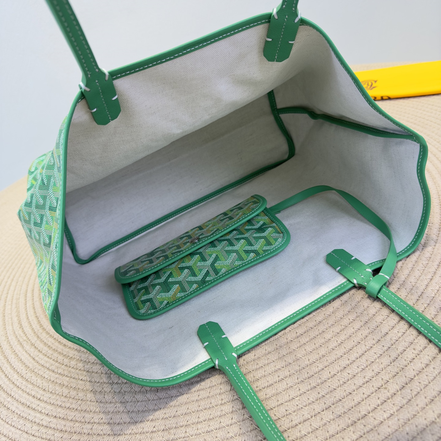 高仿Goyard*SaintLouis系列MLTY72CL69P手拎袋草地綠小號純原版本