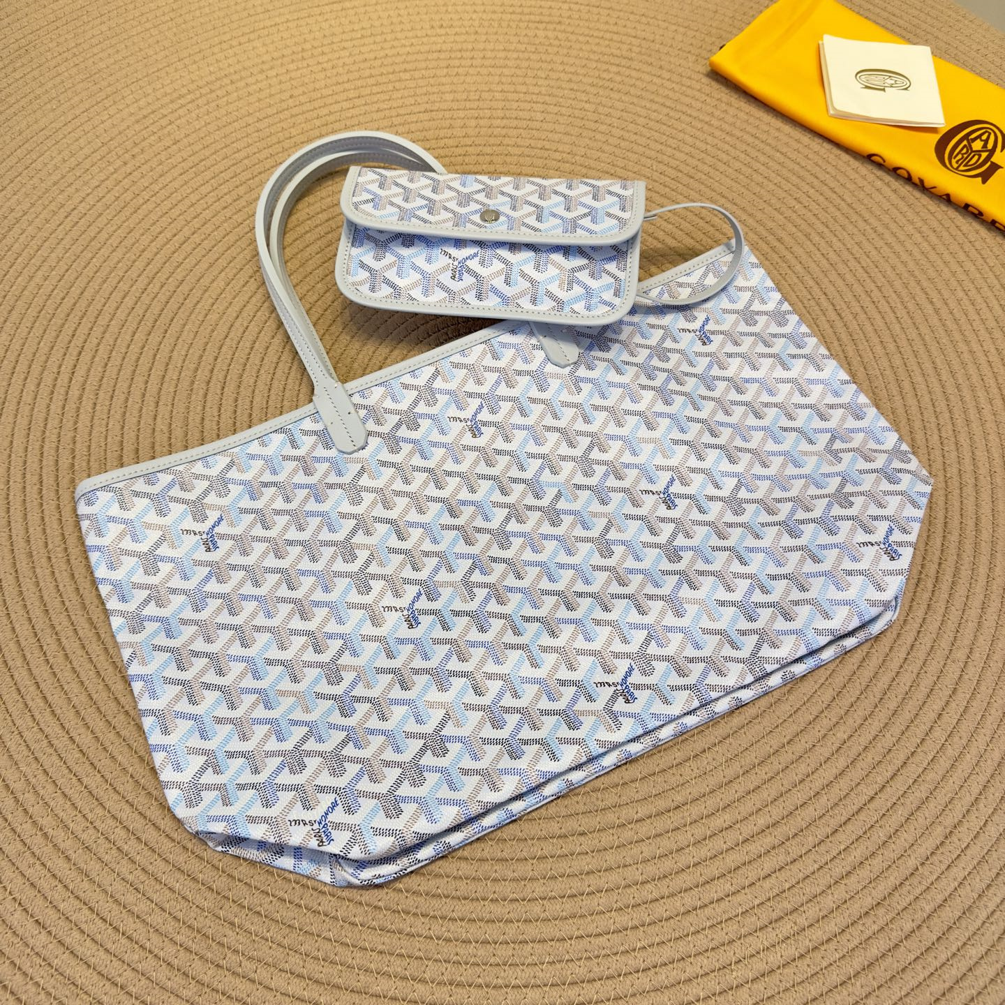 高仿Goyard*SaintLouis系列MLTY71CL23P手拎袋冰川極地藍小號純原版本