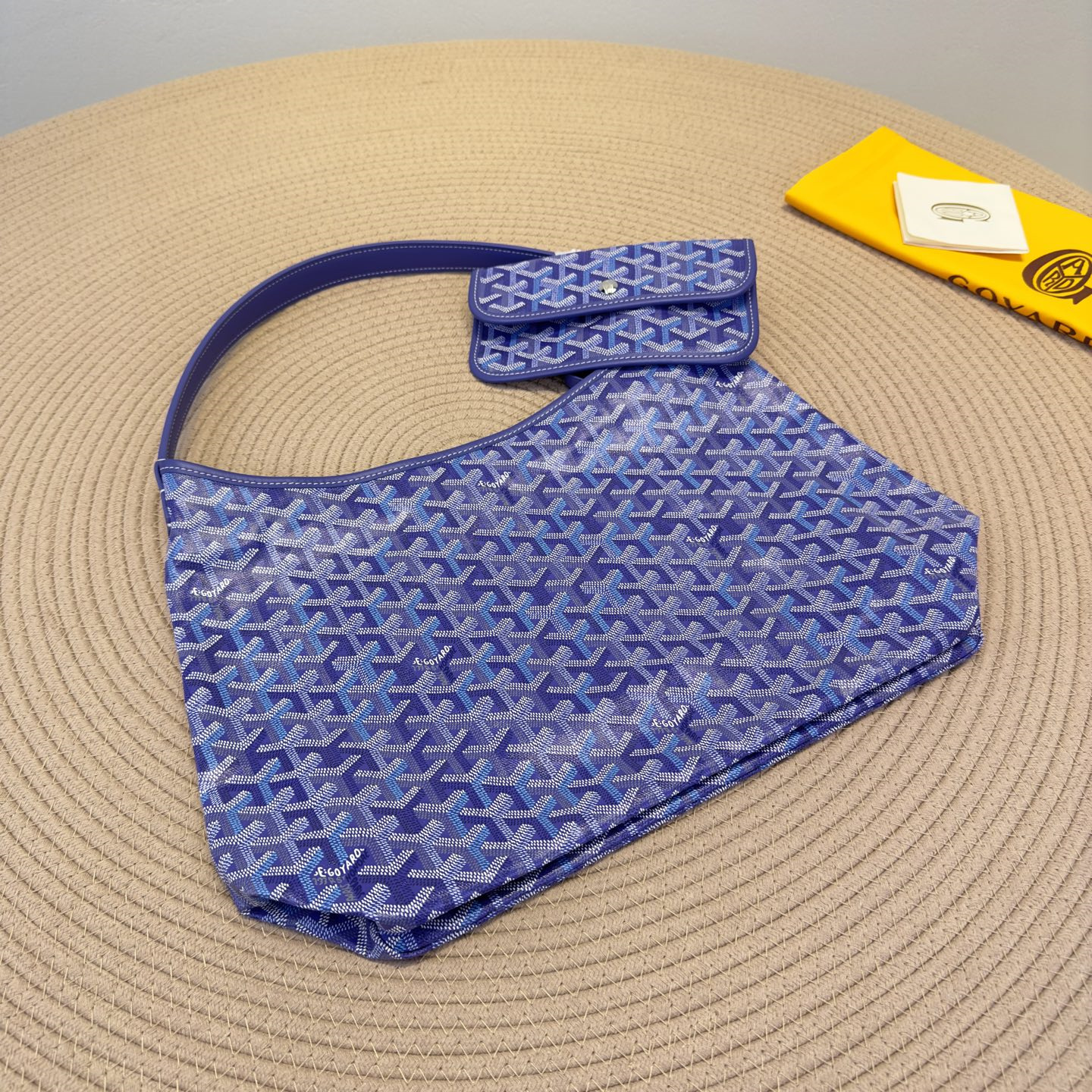 高仿Goyard*Hobo系列Boheme73CL21P購物袋藍莓紫大號純原版本