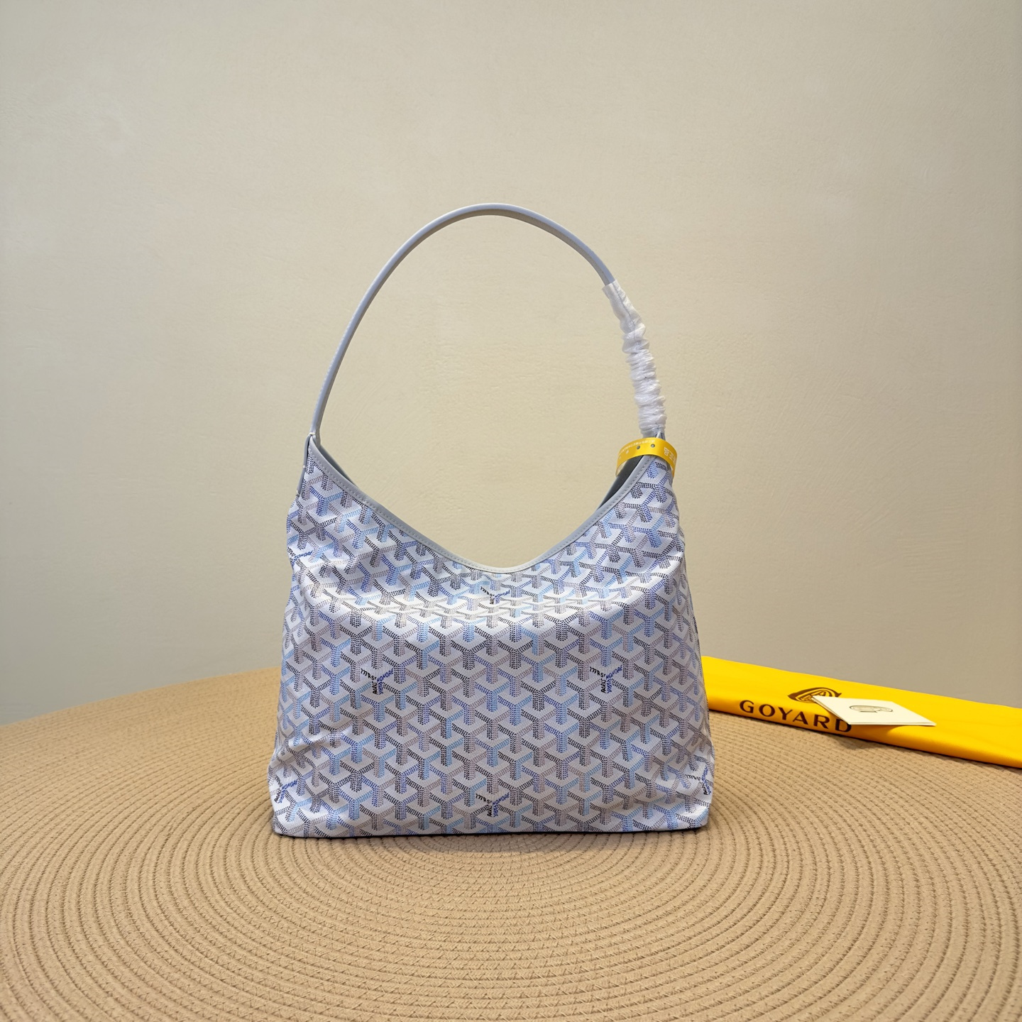 高仿Goyard*Hobo系列Boheme71CL23P購物袋冰川極地藍大號純原版本