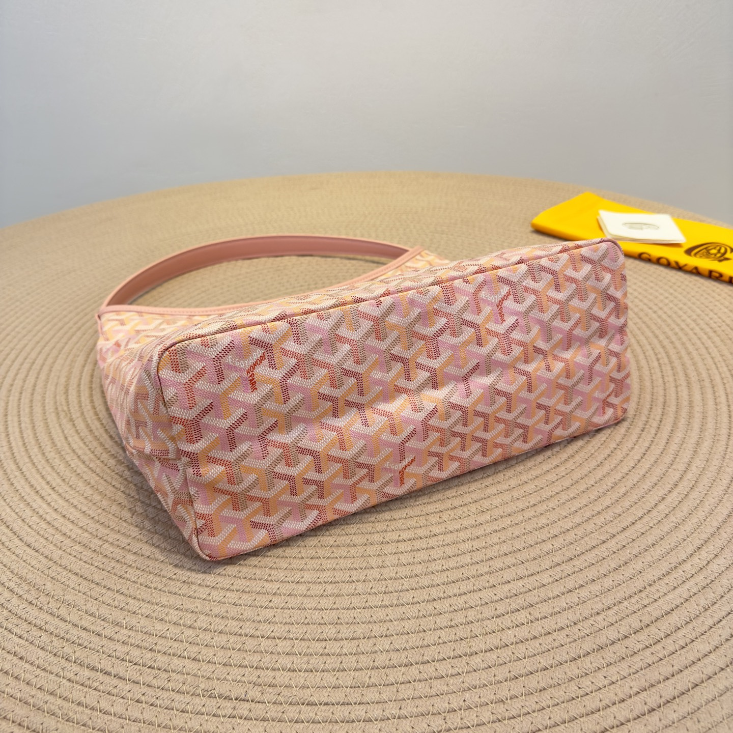 高仿Goyard*Hobo系列Boheme74CL42P購物袋櫻花粉大號純原版本