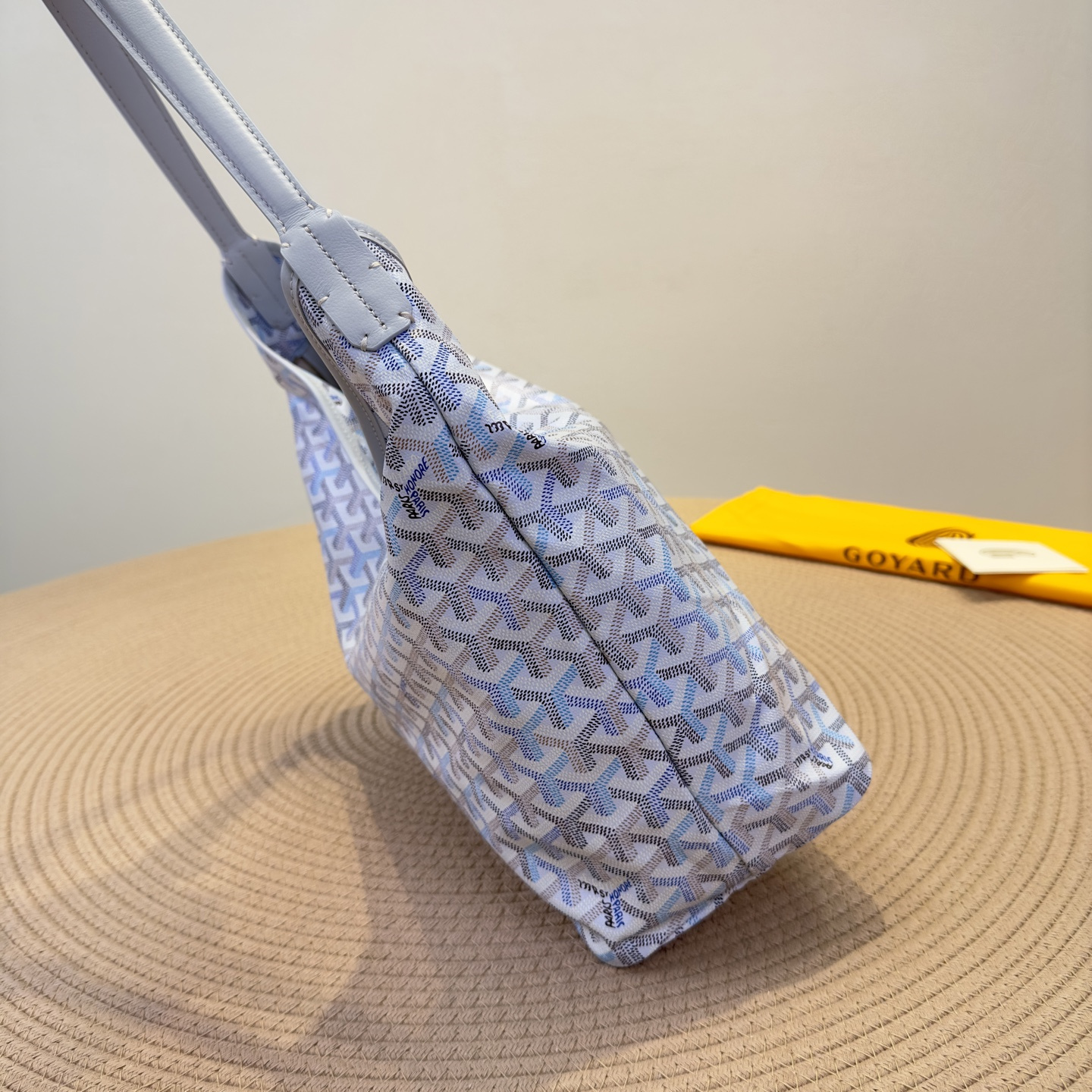 高仿Goyard*Hobo系列Boheme71CL23P購物袋冰川極地藍大號純原版本