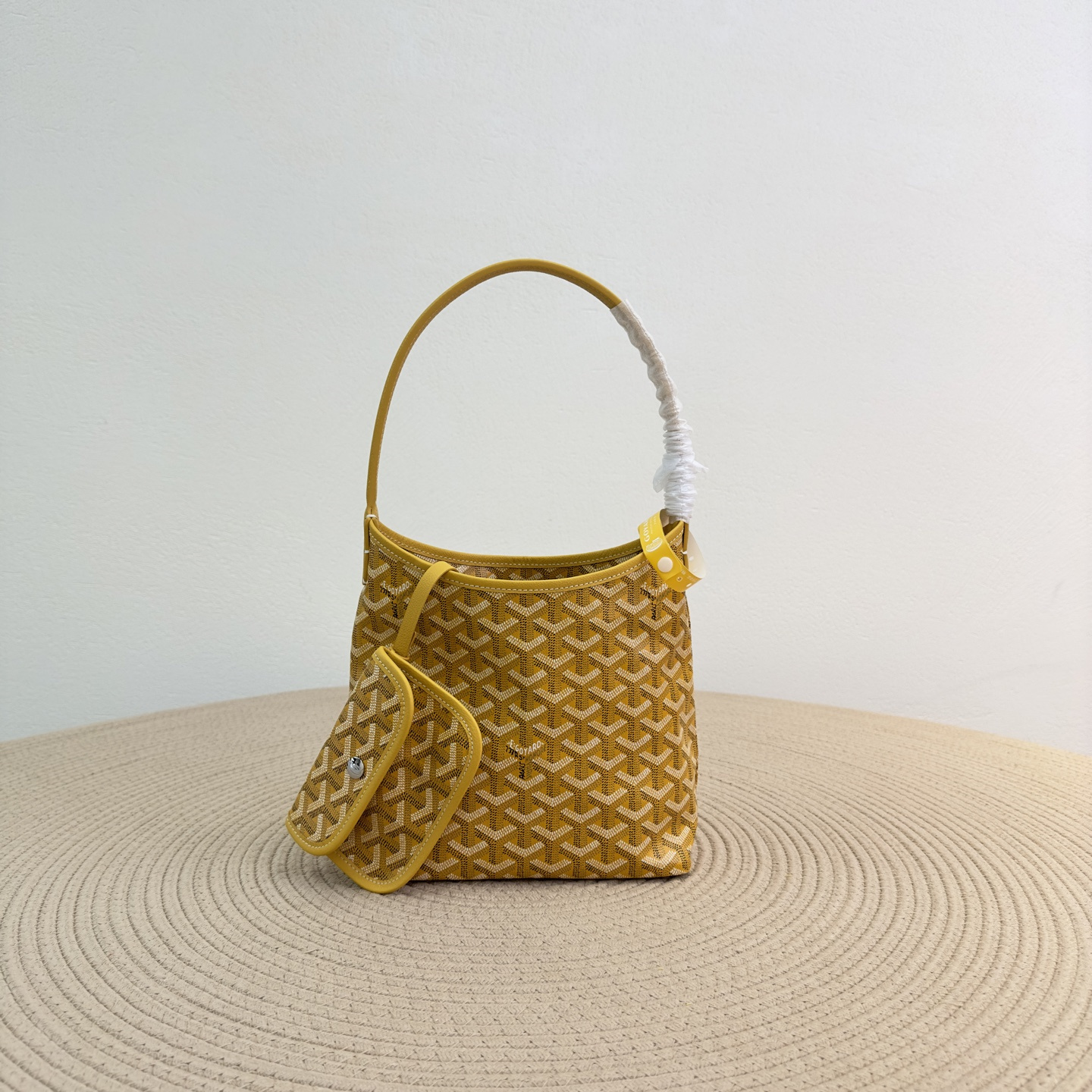 高仿Goyard*Boheme系列08CL08P單肩包黃色Mini純原版本
