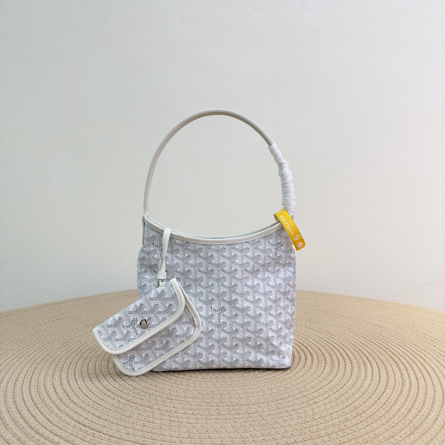 高仿Goyard*Boheme系列50CL50P單肩包白色Mini純原版本