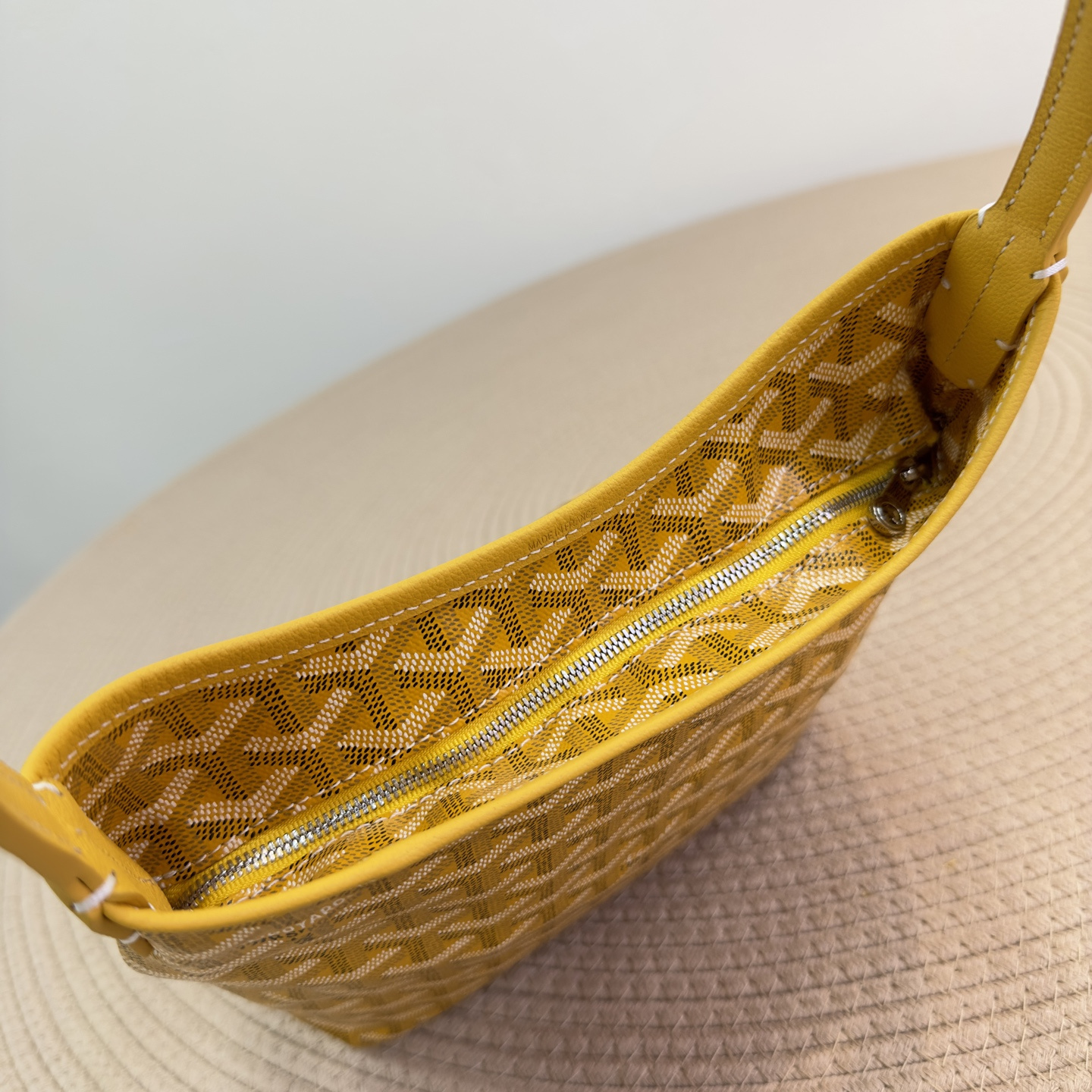 高仿Goyard*Boheme系列08CL08P單肩包黃色Mini純原版本