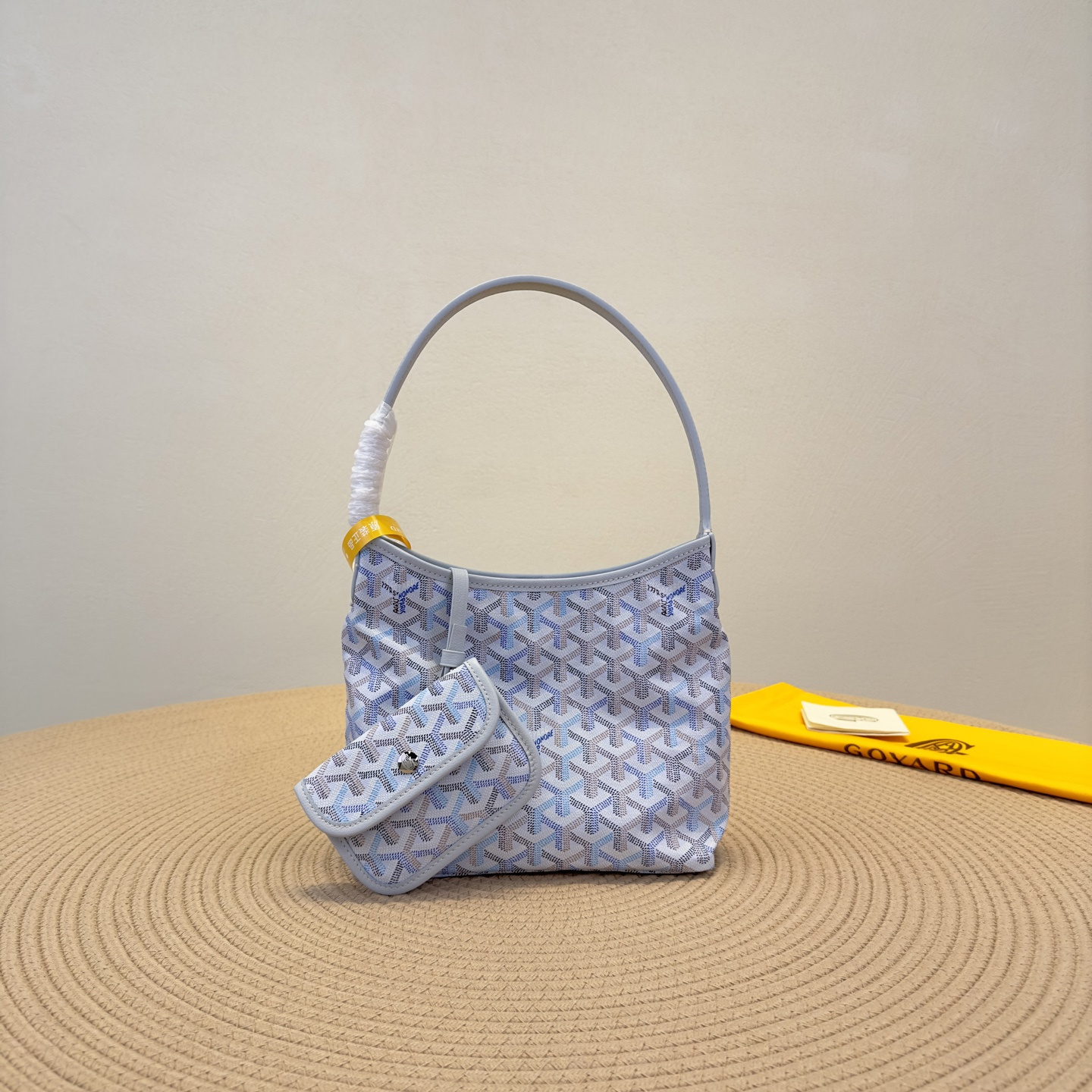 高仿Goyard*Hobo系列71CL23P購物袋冰川極地藍mini純原版本