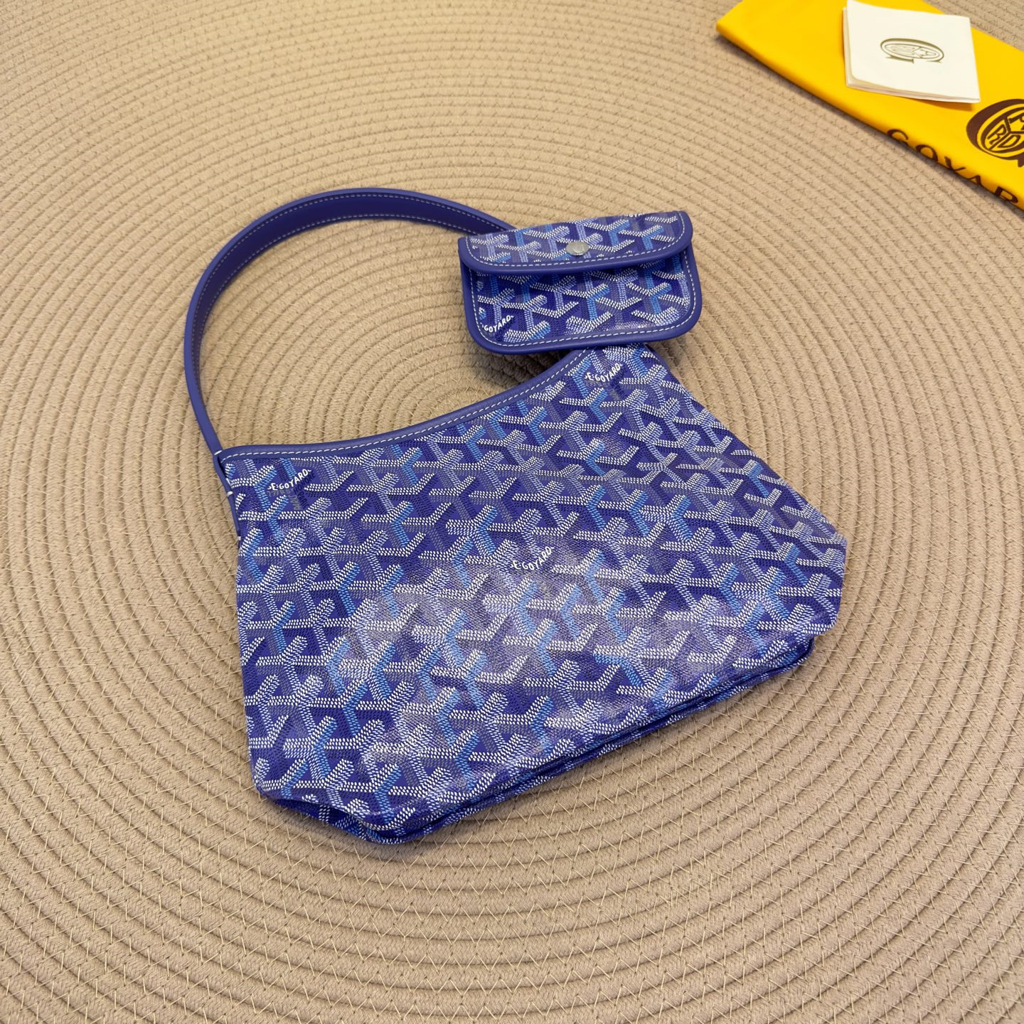 高仿Goyard*Hobo系列73CL21P購物袋藍莓紫mini純原版本