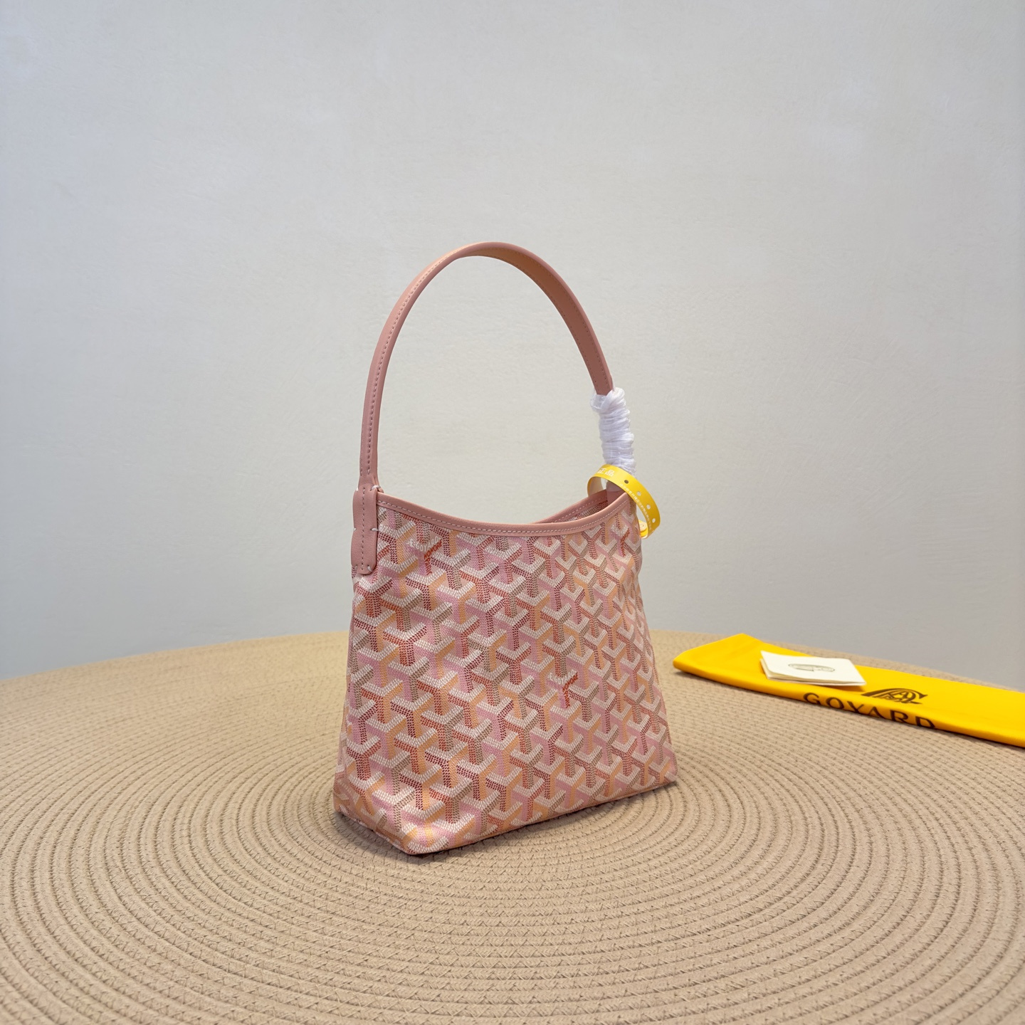 高仿Goyard*Hobo系列74CL42P購物袋櫻花粉mini純原版本