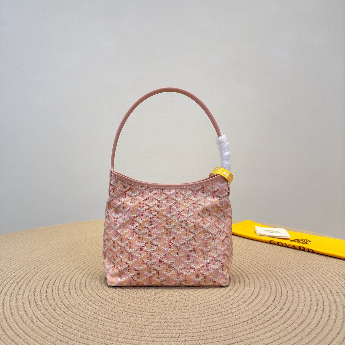 高仿Goyard*Hobo系列74CL42P購物袋櫻花粉mini純原版本