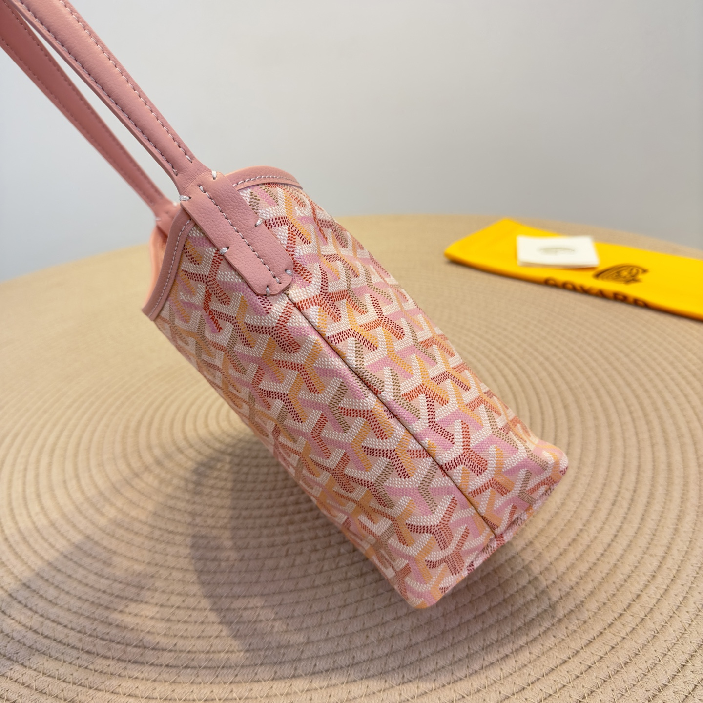 高仿Goyard*Hobo系列74CL42P購物袋櫻花粉mini純原版本