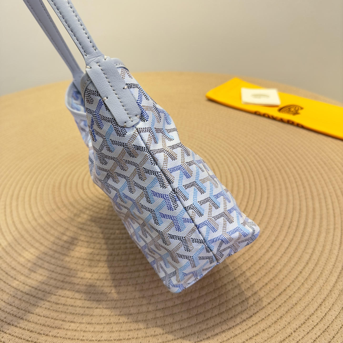 高仿Goyard*Hobo系列71CL23P購物袋冰川極地藍mini純原版本