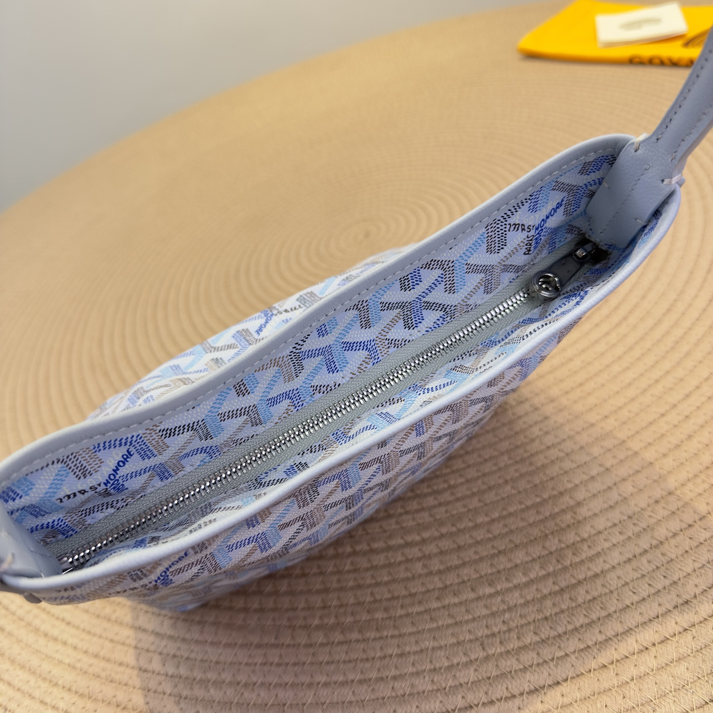 高仿Goyard*Hobo系列71CL23P購物袋冰川極地藍mini純原版本