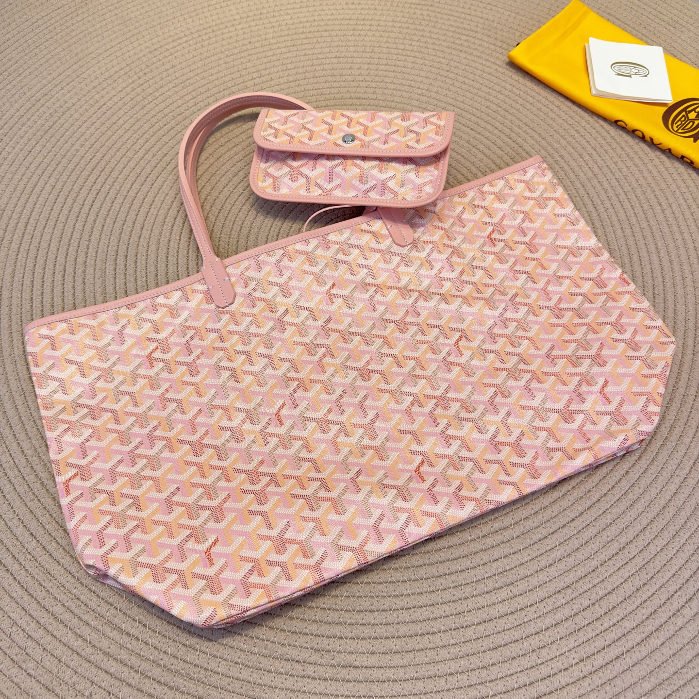 高仿Goyard*SaintLouis系列Tote74CL42P手拎袋櫻花粉大號純原版本