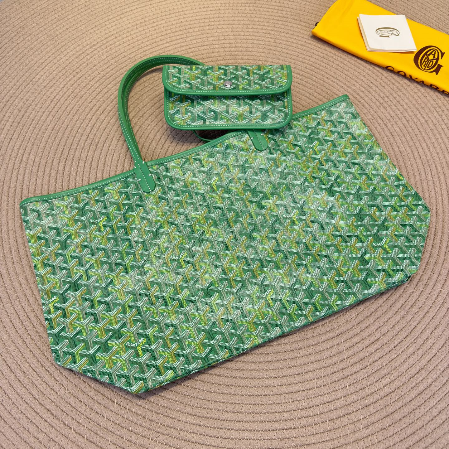 高仿Goyard*SaintLouis系列Tote72CL69P手拎袋草地綠大號純原版本