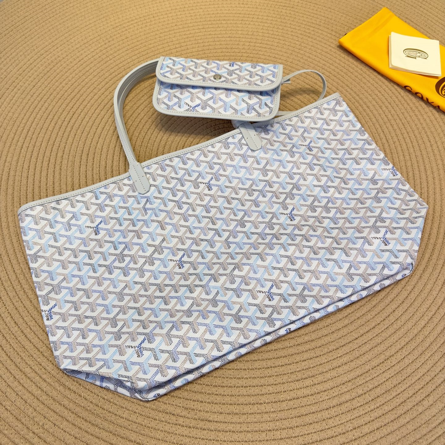 高仿Goyard*SaintLouis系列Tote71CL23P手拎袋冰川極地藍大號純原版本