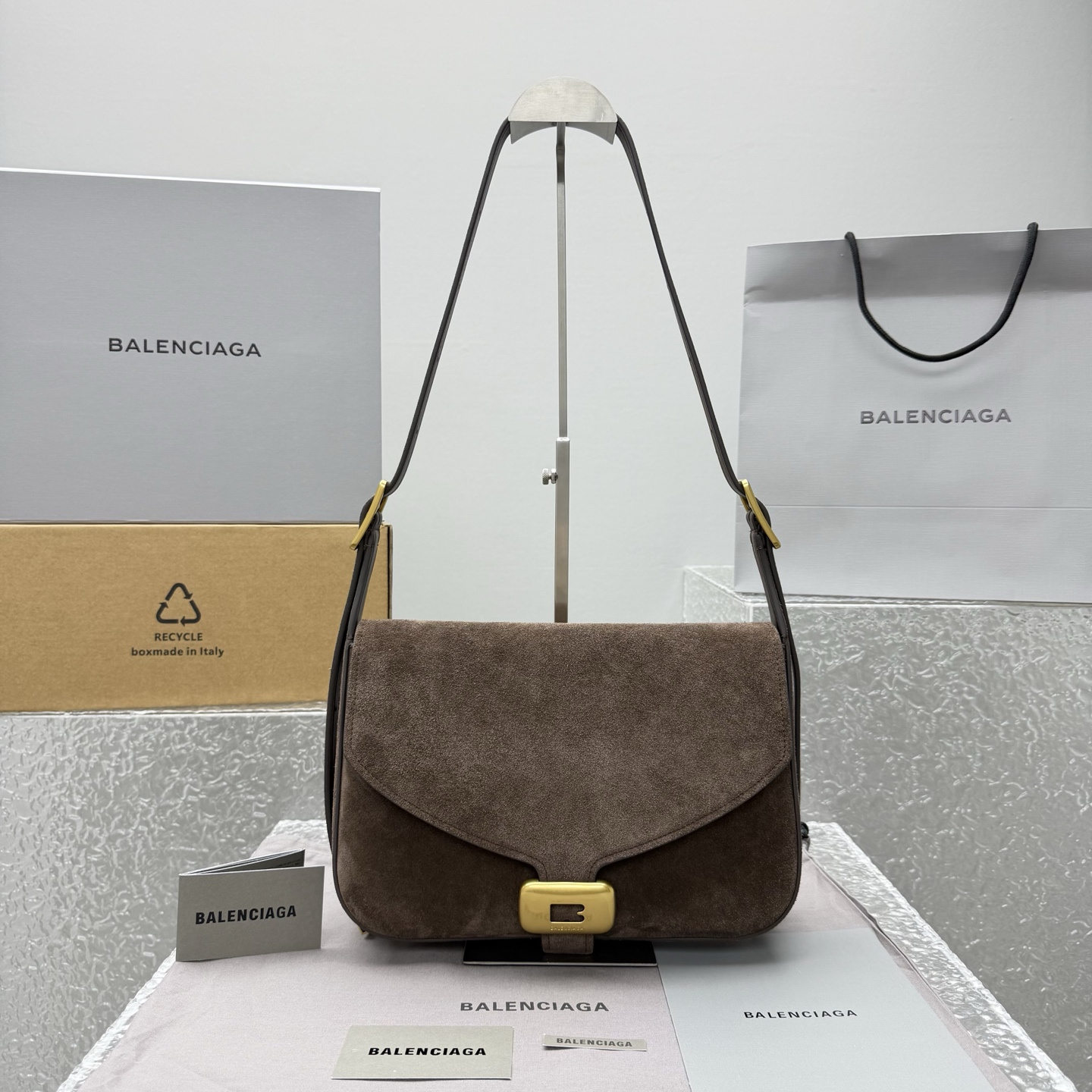 高仿Balenciaga*Clicca系列J82255單肩包麝香色純原版本