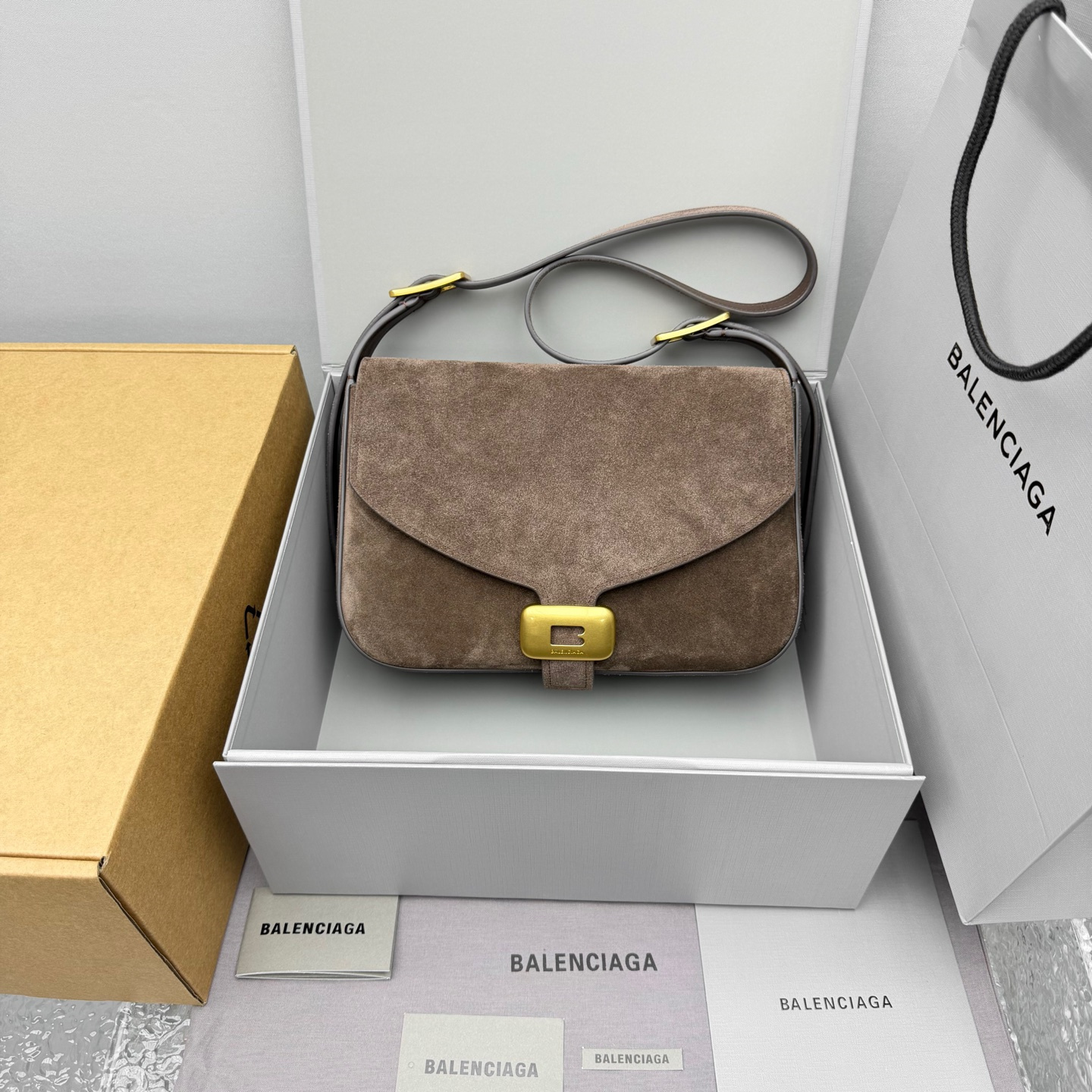 高仿Balenciaga*Clicca系列J82255單肩包麝香色純原版本