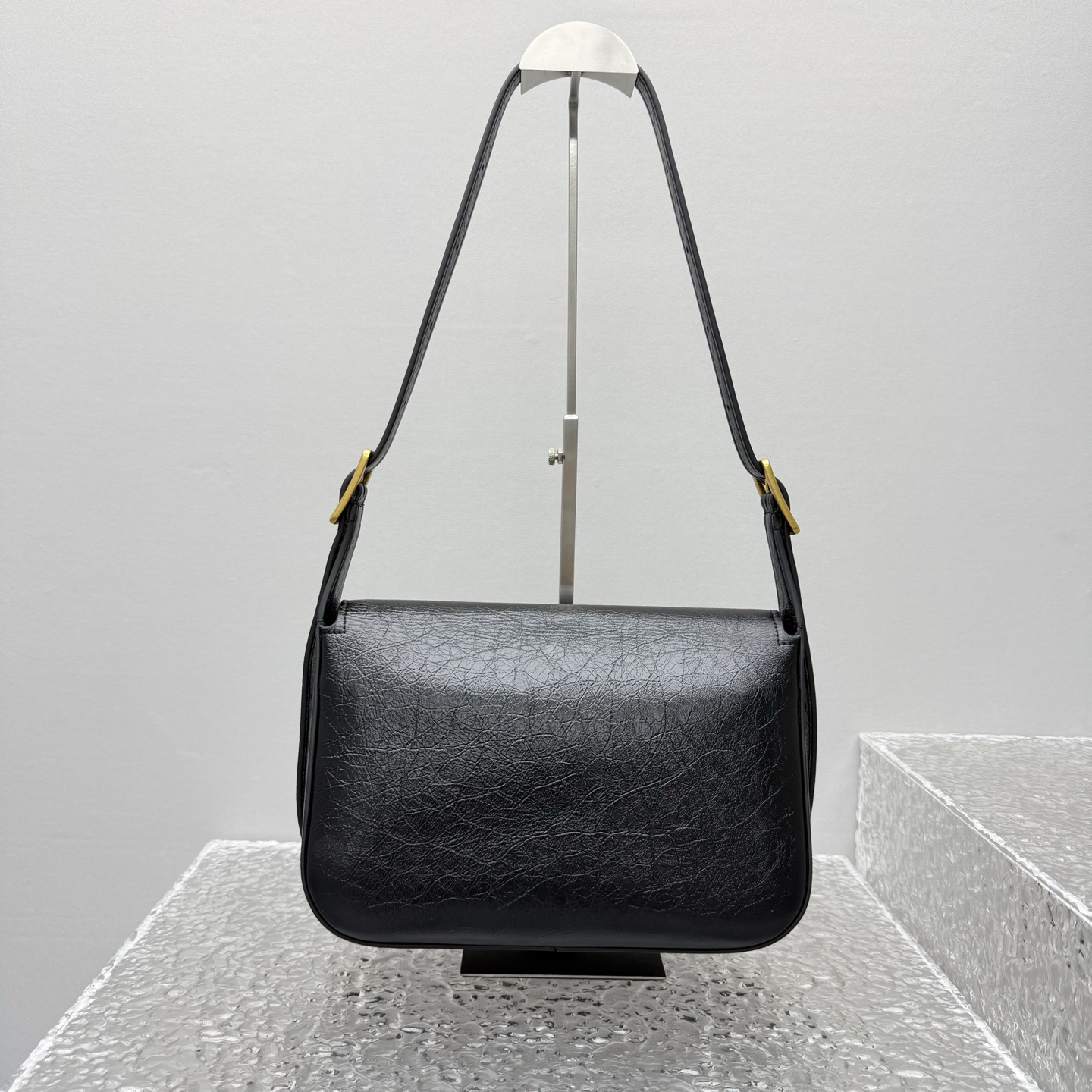 高仿Balenciaga*Clicca系列LM1000單肩包羊皮黑色中號純原版本